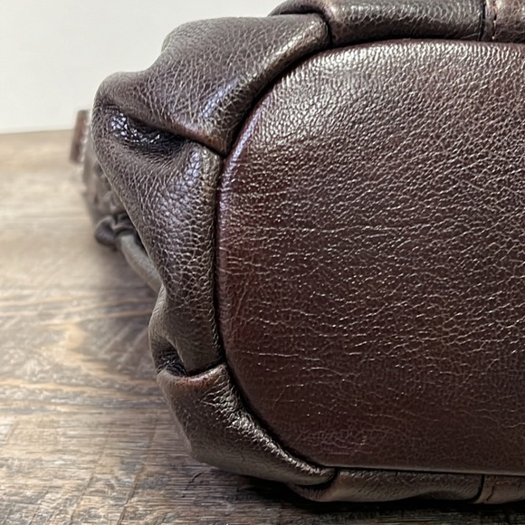 Brighton E242038 Vintage Brown Leather Shoulder Bag & Storage Bag - Picture 7 of 16